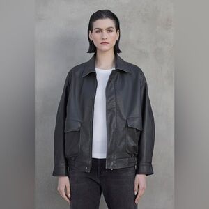 Velvet by Graham And Spencer California Faux Leather Jacket in Vintage Black